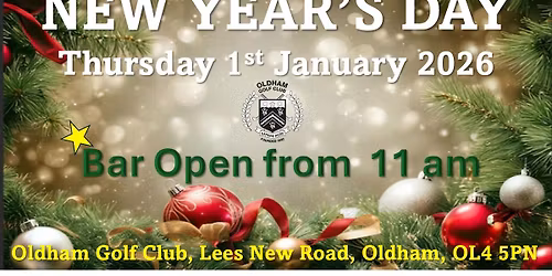 New Year's Day - bar open from 11 am
