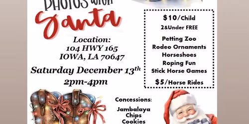 Pictures with Santa at the stables! 🎄