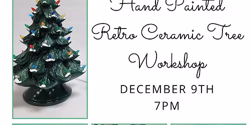 Hand Painted Retro Ceramic Tree Workshop