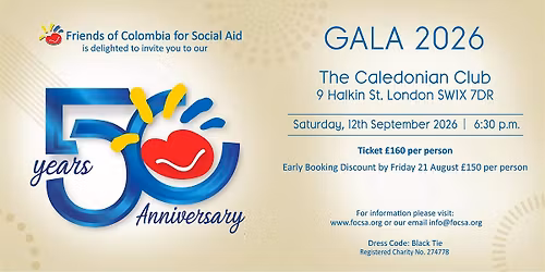 FOCSA - 50th ANNIVERSARY GALA 2026