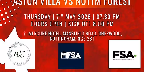 Football Watch-along: Villa Vs Nottm Forest