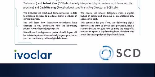 Digital Denture Symposium - Dublin