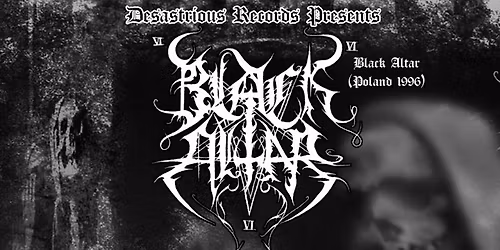 Black Altar w\/ Poltergeist + Eggun + Thornspawn