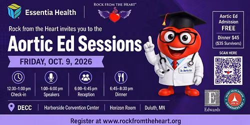Rock from the Heart 2026: Aortic Ed Sessions and Survivor Recognition Dinner