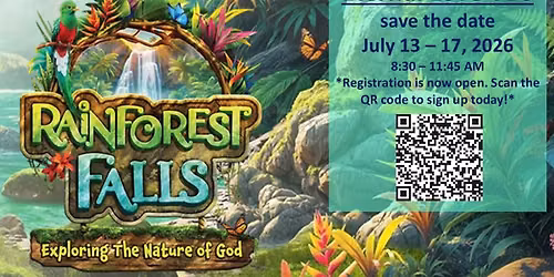 Rainforest Falls VBS - Vacation Bible School 2026