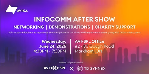 GTA AVIXA Women's Council Presents: 2026 Infocomm After Show