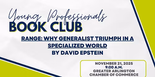 YP Book Club - November 2025 - Range: Why Generalist Triumph in a Specialized World