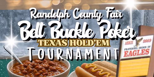 Poker Tournament - Belt Buckle, Texas Hold'Em
