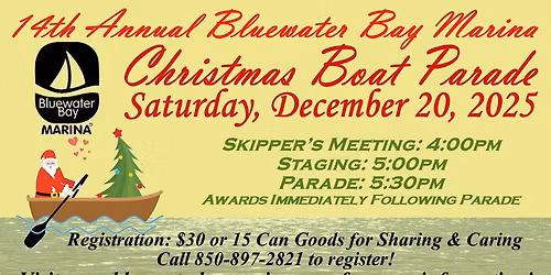 Bluewater Bay Marina 14th Annual Christmas Boat Parade