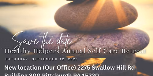 Annual Healthy Helpers Retreat for Therapist in the Pittsburgh Region