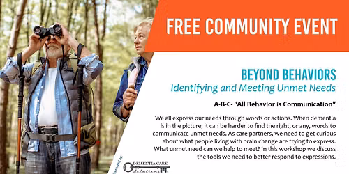 Beyond Behaviors Identifying and Meeting Unmet Needs