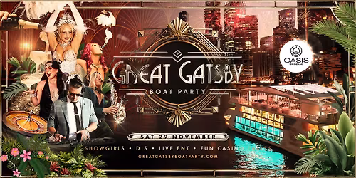 Great Gatsby Boat Party | 29 November Brisbane (Final Tickets)