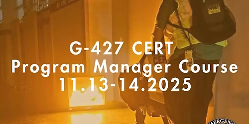 G427- CERT Program Manager Course
