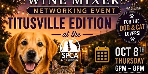 Catalina Wine Mixer : Titusville \u201cSPCA\u201d Edition