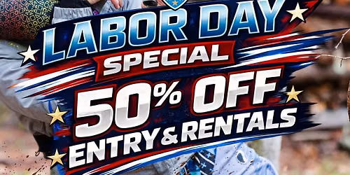 Open Labor Day for Paintball Walk on Play! 
