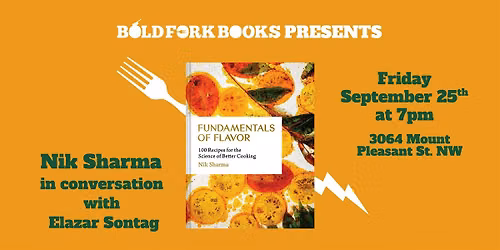 An Evening with Nik Sharma and Elazar Sontag for FUNDAMENTALS OF FLAVOR