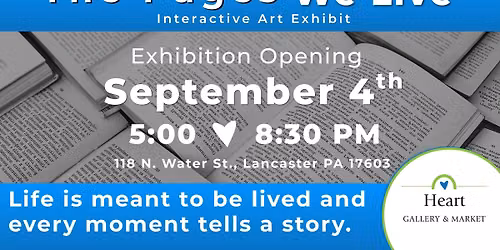 The Pages We Live Exhibition Opening
