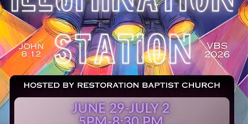 Vacation Bible School ** 6\/29-7\/2 ** 5PM-8:30PM