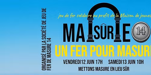Un fer pour Masure: Mettons Masure en lieu s\u00fbr