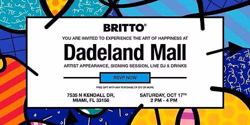 Meet Romero Britto | Exclusive Artist Appearance & Signing | Dadeland Mall