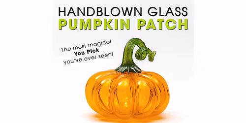 Handblown GLASS Pumpkin Patch @ Folsom Parks & Recreation