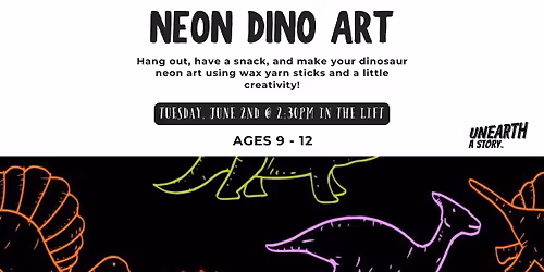 Neon Dino Art