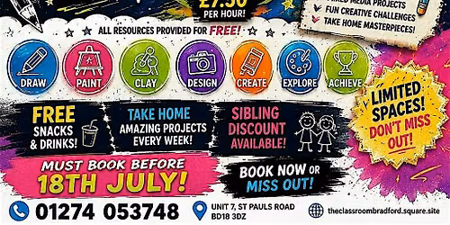 Summer Art Camp for kids in  Bradford