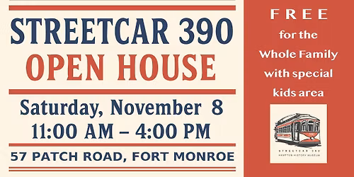 Streetcar 390 Open House and Fundraiser for the 390 Pavilion 