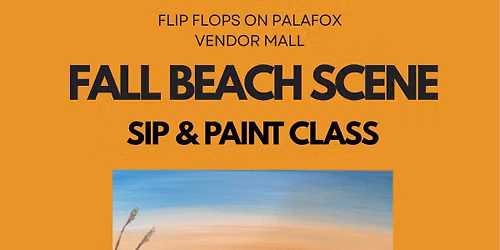 Shelly's Fall Beach Scene (Sip & Paint)
