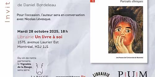 Lancement du livre La psychose et la peur