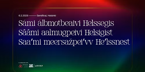 Saamelaisten kansallisp\u00e4iv\u00e4 Helsingiss\u00e4