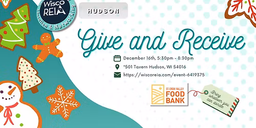 WiscoREIA Hudson: Christmas Party: Give & Receive