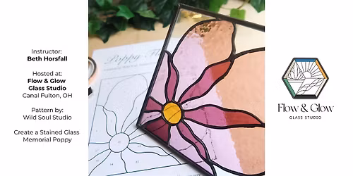 Stained Glass - Poppy Flower