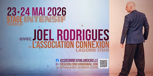 Stage intensif de tango avec Jo\u00ebl Rodrigues 23\/24 mai 2026