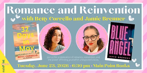 Romance and Reinvention: An Evening with Jamie Brenner and Betty Corrello