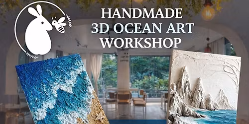 Design handmade 3D Ocean Painting at BunnyBee Cafe