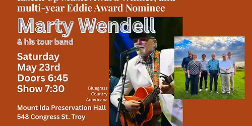 Marty Wendell and his tour band - Live!