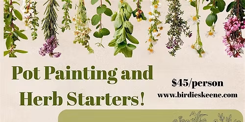 Pot Painting and Herb Starters!