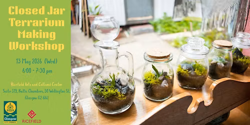 Closed Jar Terrarium Making Workshop (In-Person)
