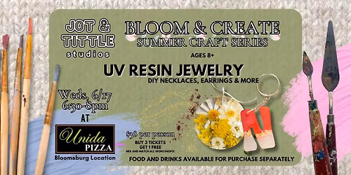 Bloom & Create: UV Resin Jewelry & Keychains