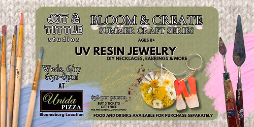 Bloom & Create: UV Resin Jewelry & Keychains