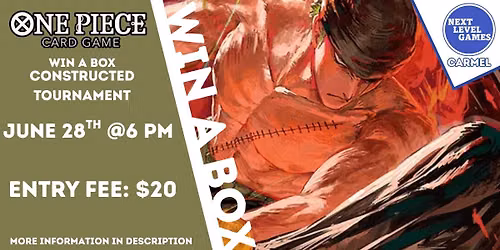 One Piece Constructed Tournament Win-A-Box