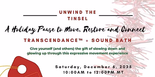 TranscenDance\u2122  movement experience +  Sound Bath fundraiser