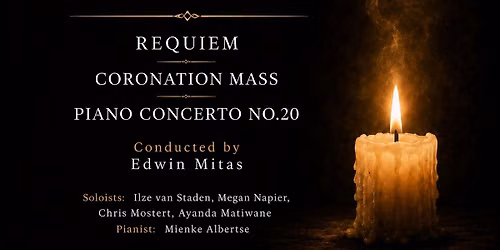 PBC presents Mozart's Requiem, Coronation Mass and Piano Concerto no 20