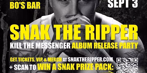 SNAK THE RIPPER - RED DEER K*ll The Messenger album release party!