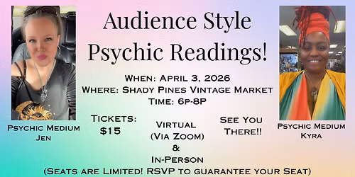 \u2728\ud83d\udd2e Audience Style Psychic Readings \ud83d\udd2e\u2728
