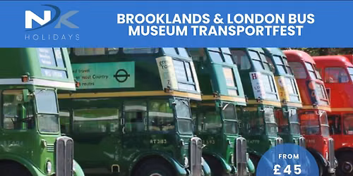 Brooklands & London Bus Museum TransportFest inc. Coach Travel 