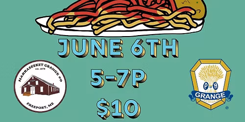 Spaghetti Dinner! $10 Red or White Sauce!