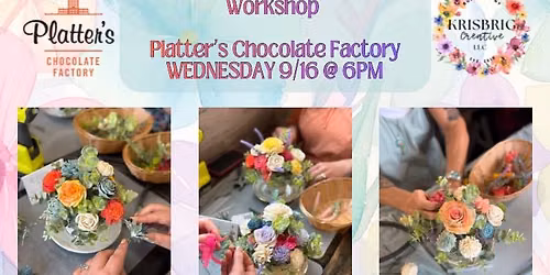 WOOD FLOWER TEACUP WORKSHOP @ PLATTER\u2019S 9\/16