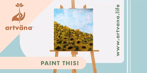 Sunflower Fields Paint and Sip at Cranes Castle Brewing | Bremerton WA